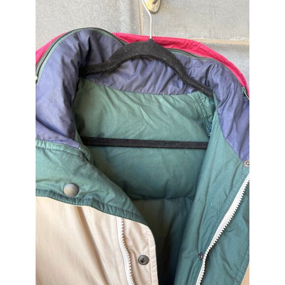 DEADSTOCK Vintage 90s GANT Reversible  Bomber Down Jacket- Beige  XL NWT - Picture 3 of 9